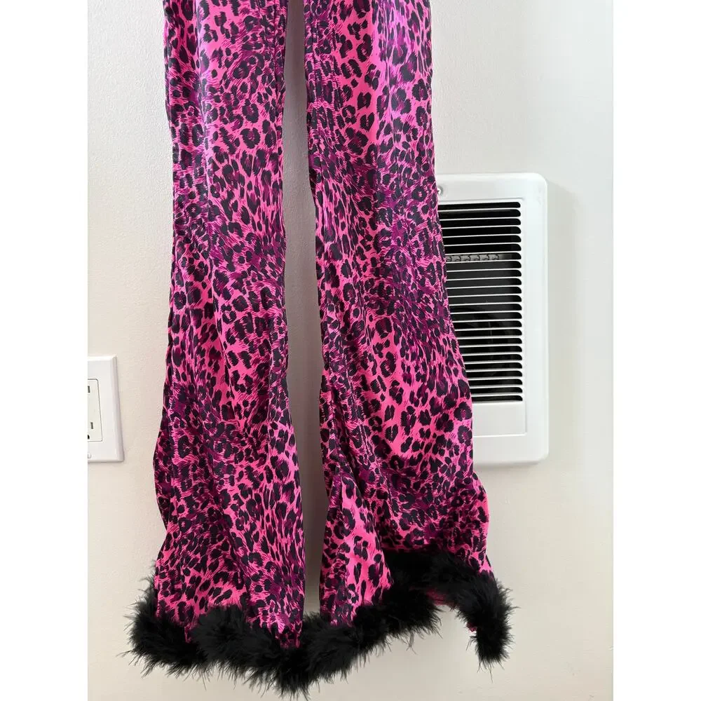 Costume Sassy Pink Leopard Costume Girls Jr Fits 0-9 Boa Gloves Fingernails Ears